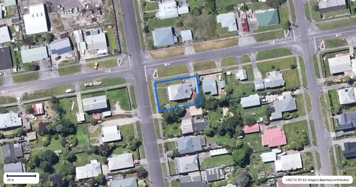 Property context map for 153 Peel Street, Westport