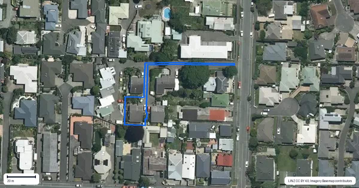 Property context map for 24C Tasman Street, The Wood, Nelson