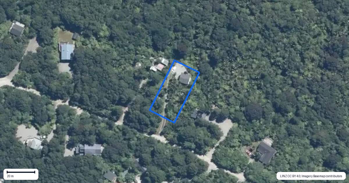 Property context map for 22 Hartmount Place, Te Miko, Punakaiki