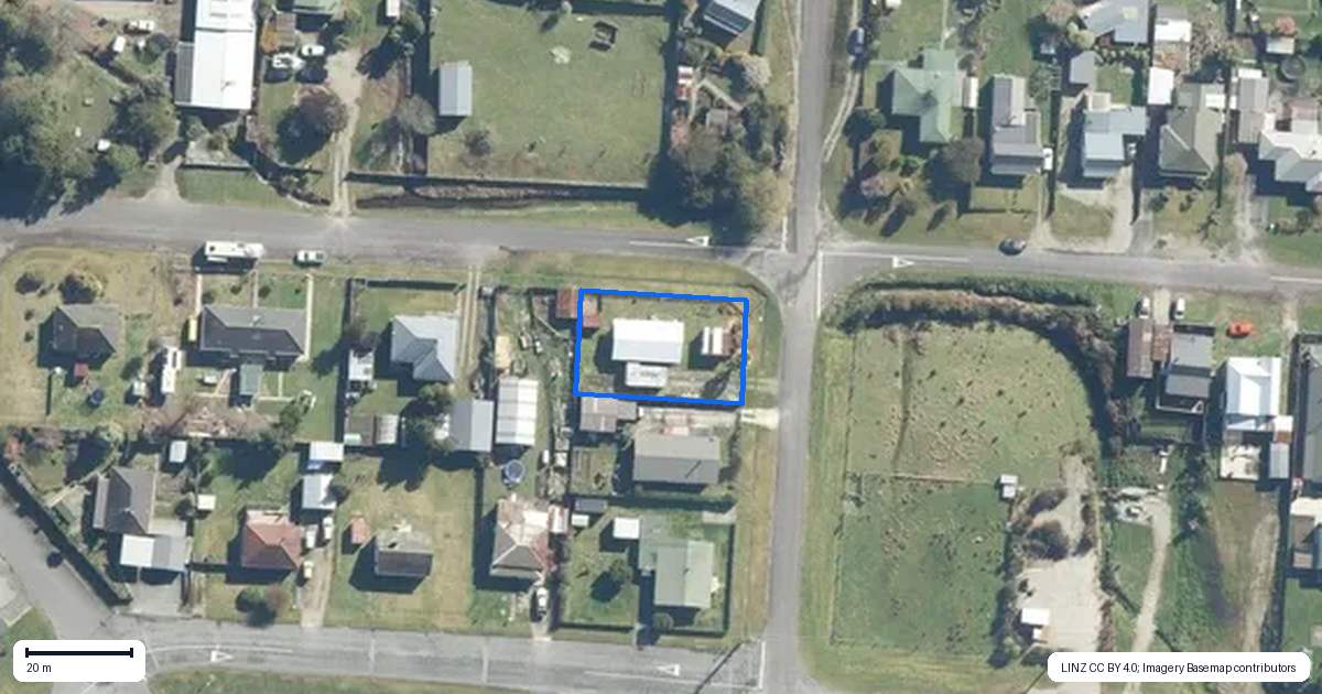 Property context map for 11 Herald Street, Reefton