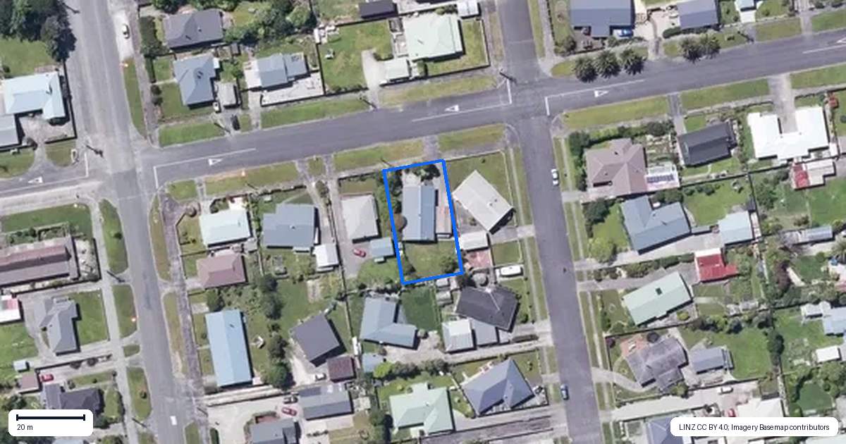 Property context map for 26 Disraeli Street, Westport