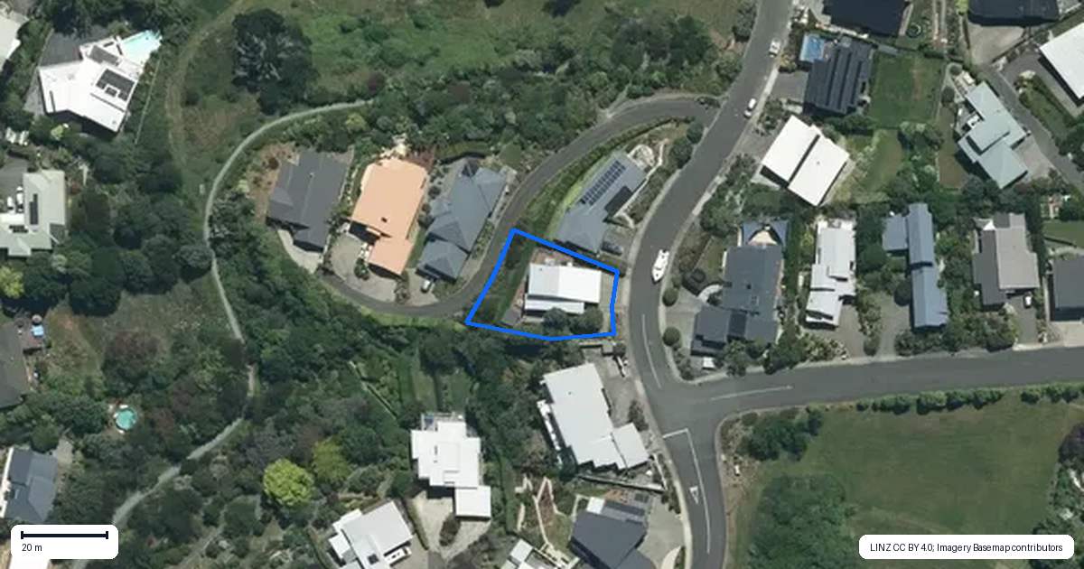 Property context map for 3 Zeehaen Place, Britannia Heights, Nelson