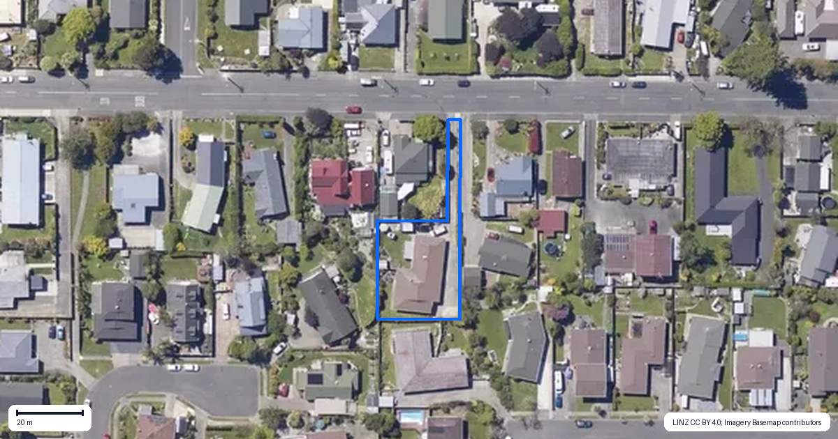 Property context map for 67B Greenwood Street, Motueka