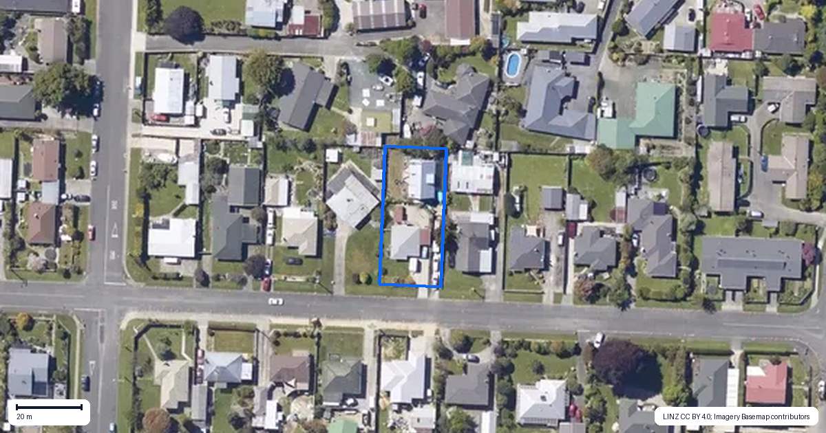 Property context map for 30B Inglis Street, Motueka