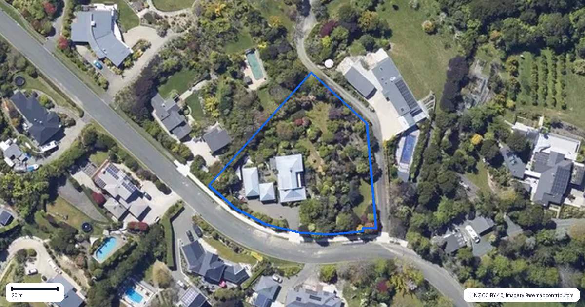 Property context map for 36 Brabant Drive, Ruby Bay, Mapua