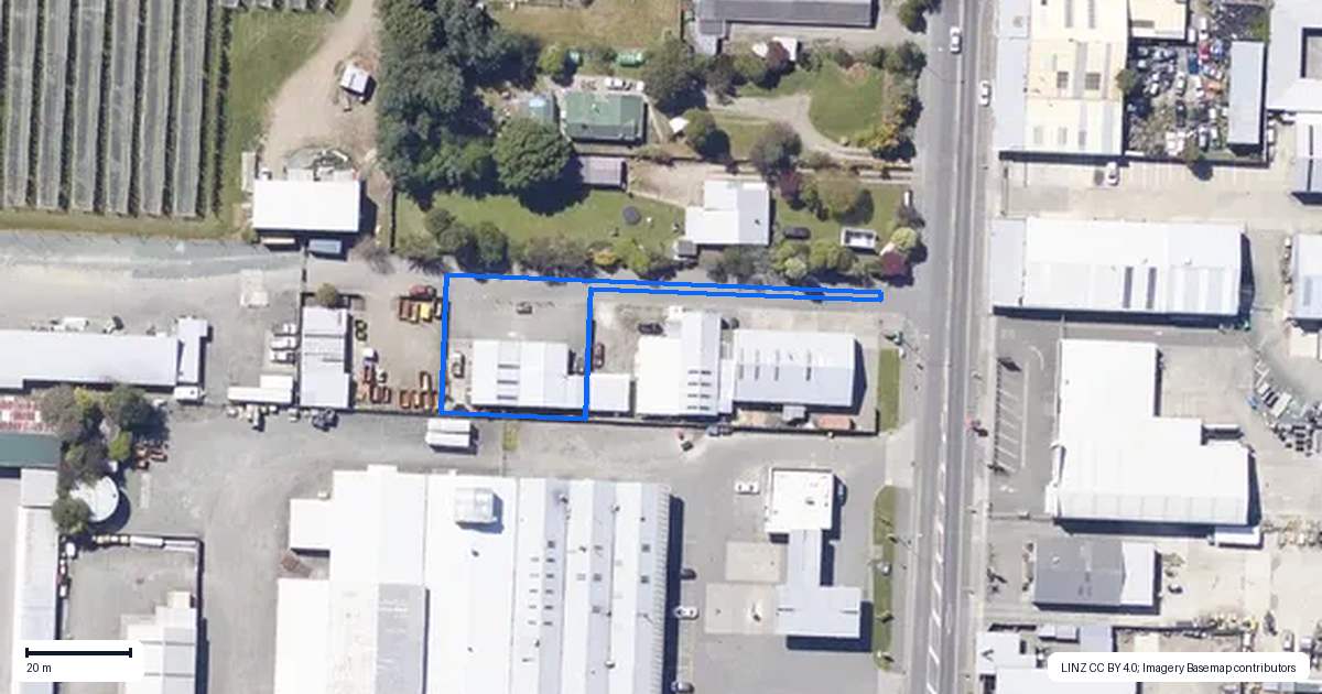 Property context map for 396D High Street, Motueka