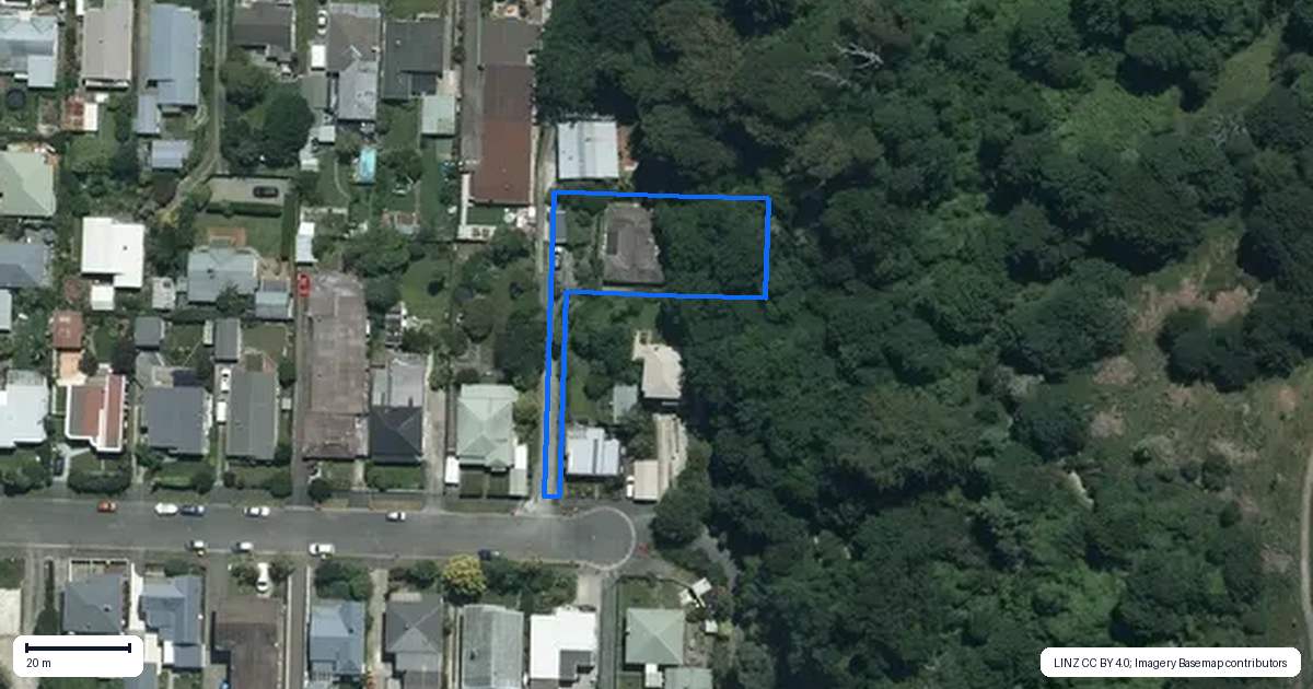 Property context map for 95 Cambria Street, The Wood, Nelson