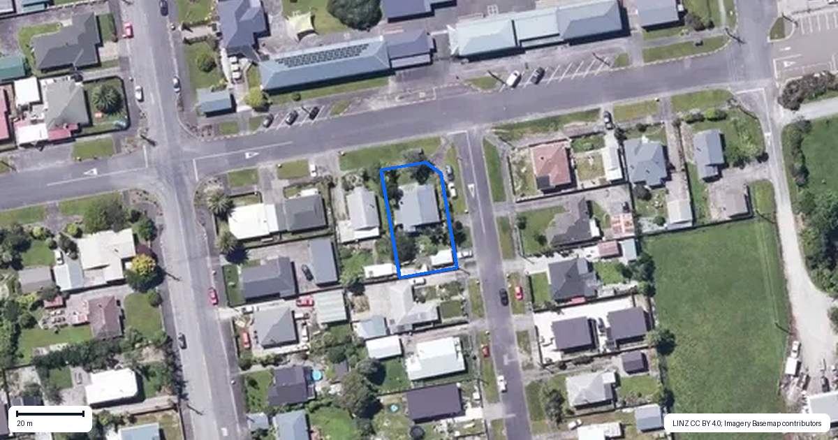 Property context map for 40 Disraeli Street, Westport