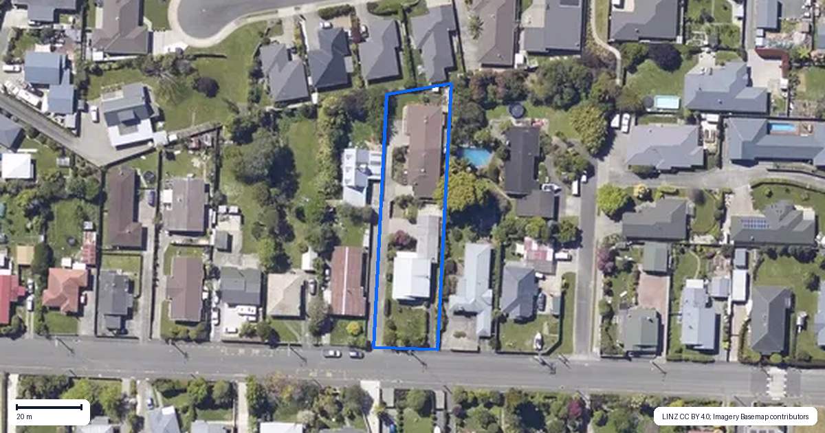 Property context map for 28A Poole Street, Motueka