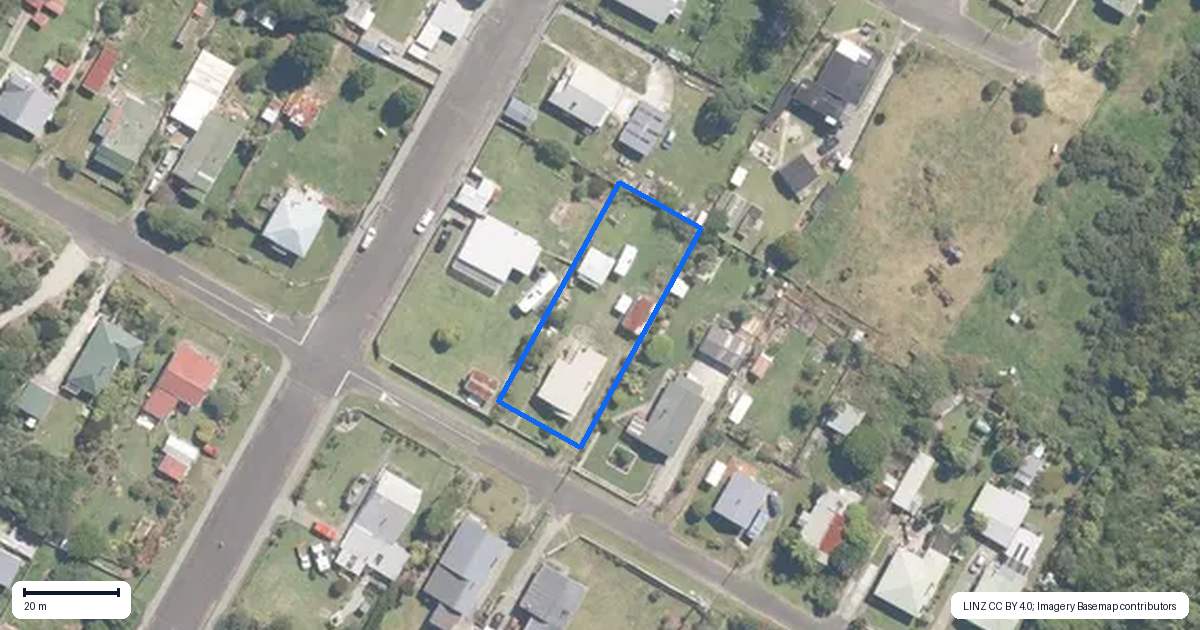 Property context map for 13 Greenfield Street, Hector