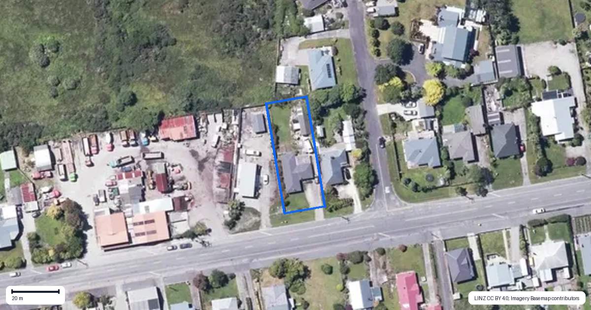 Property context map for 135 Brougham Street, Westport