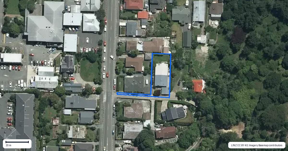 Property context map for 2/175 Milton Street, The Wood, Nelson