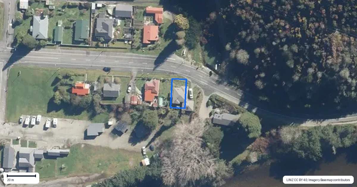 Property context map for 3 Broadway, Reefton