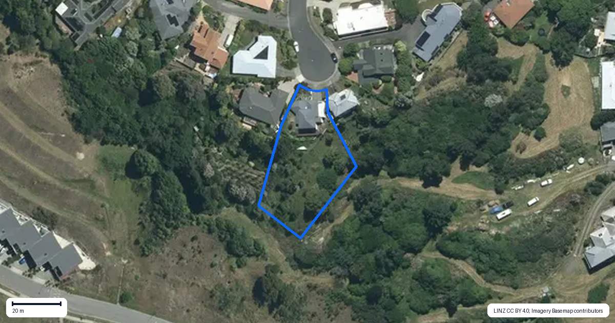 Property context map for 18 Leach Place, Enner Glynn, Nelson