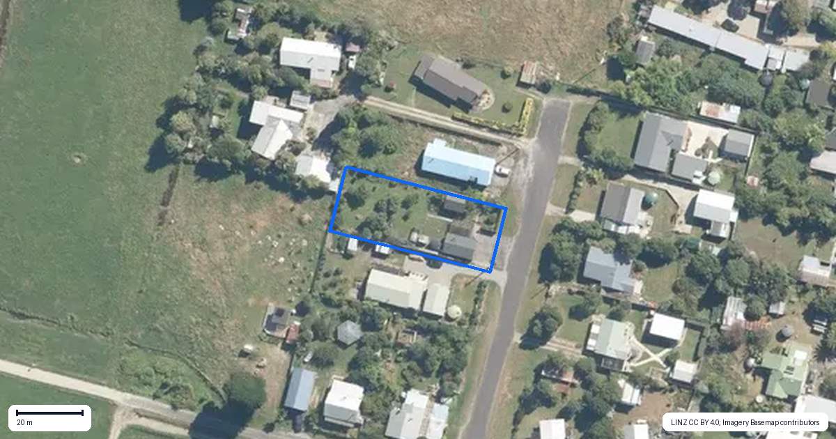 Property context map for 7 Hunter Street, Karamea