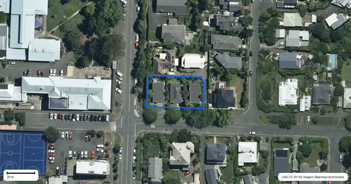 Property context map for 23A Bronte Street, Nelson