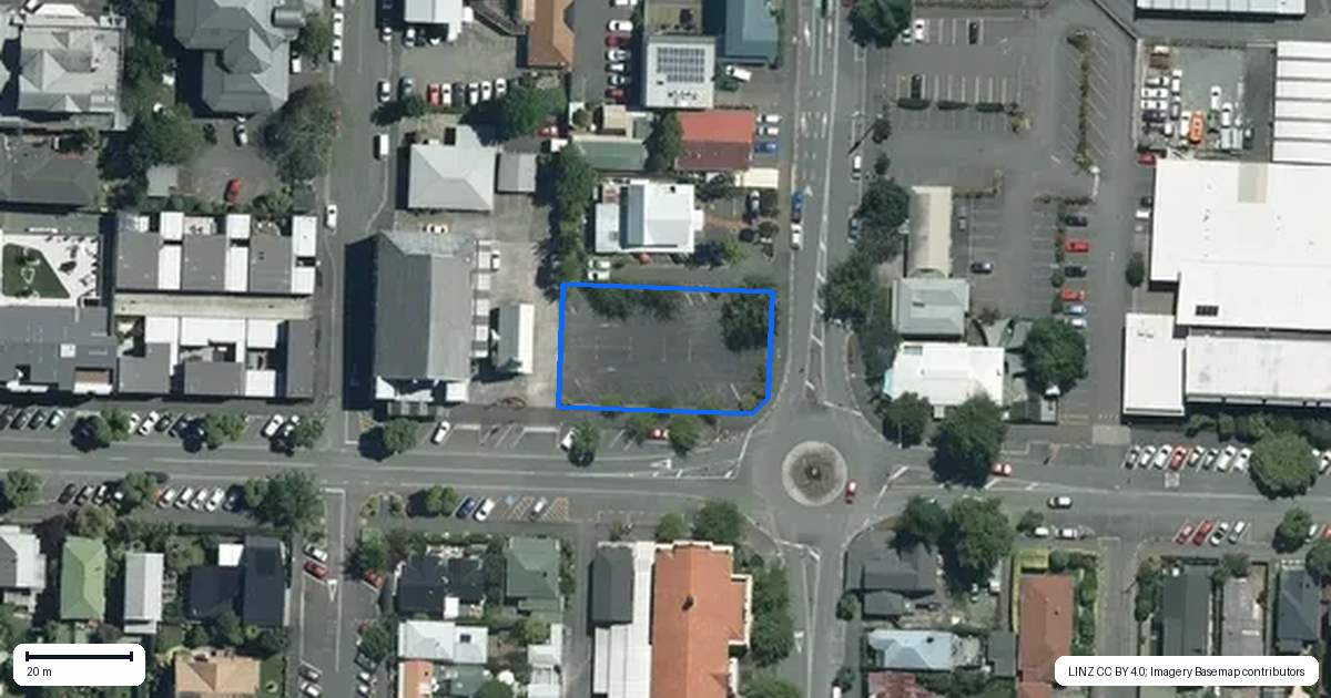 Property context map for 45 Nile Street, Nelson