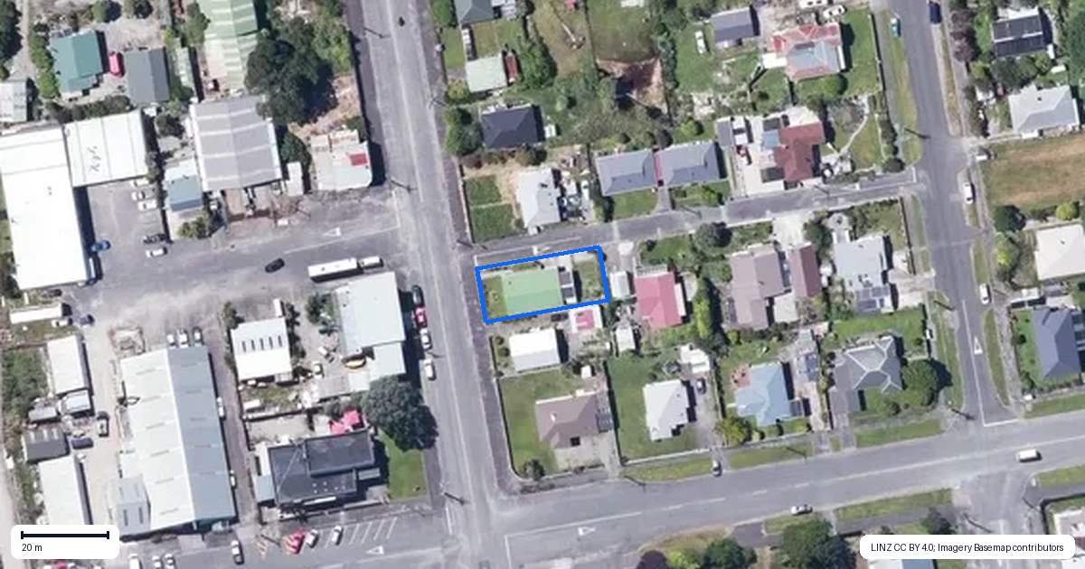 Property context map for 21 Palmerston Street, Westport