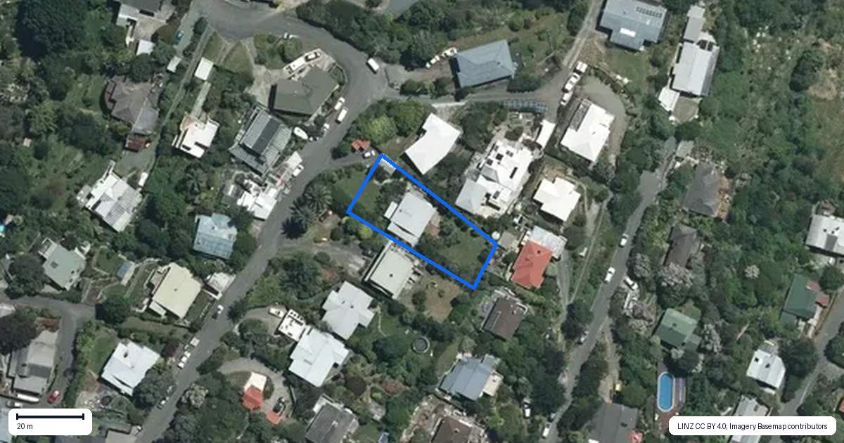 Property context map for 22 Mount Pleasant Avenue, Beachville, Nelson