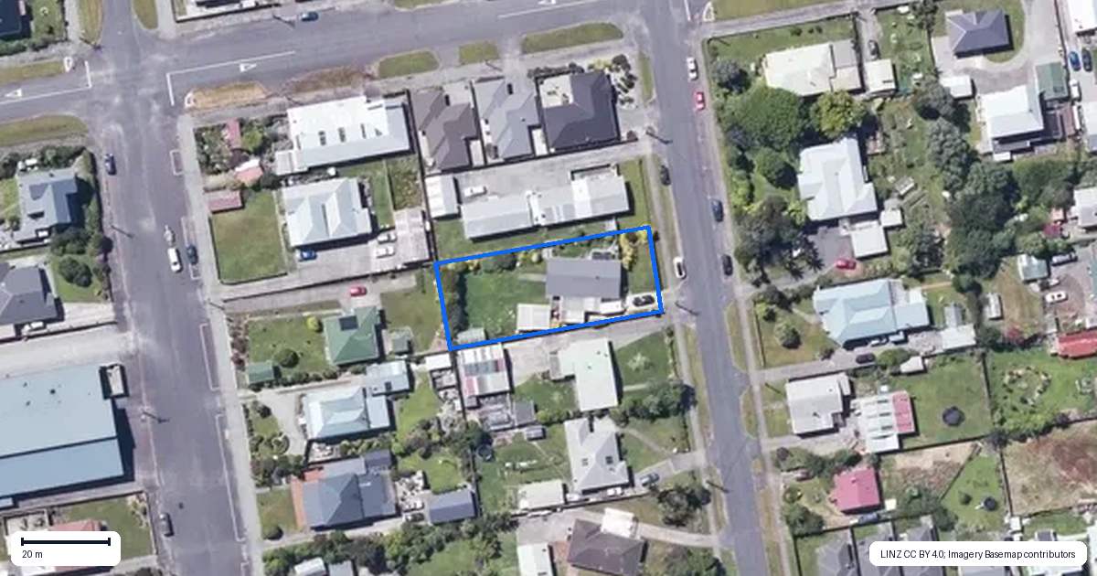 Property context map for 50 Peel Street, Westport