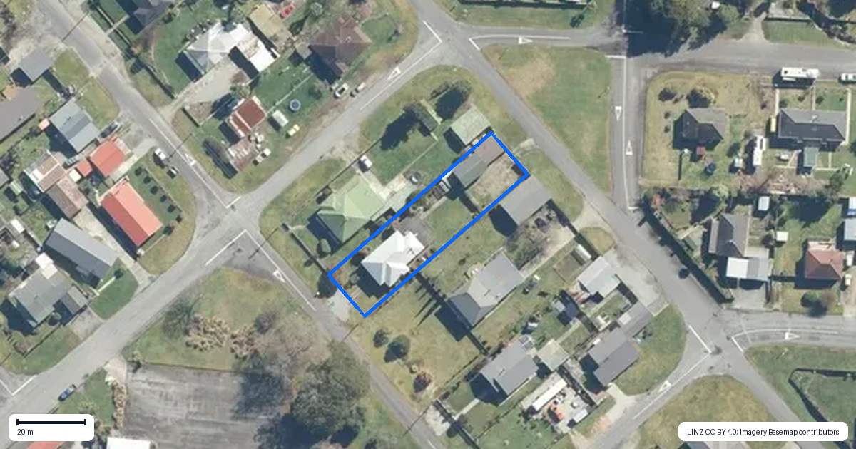 Property context map for 57 Dick Street, Reefton