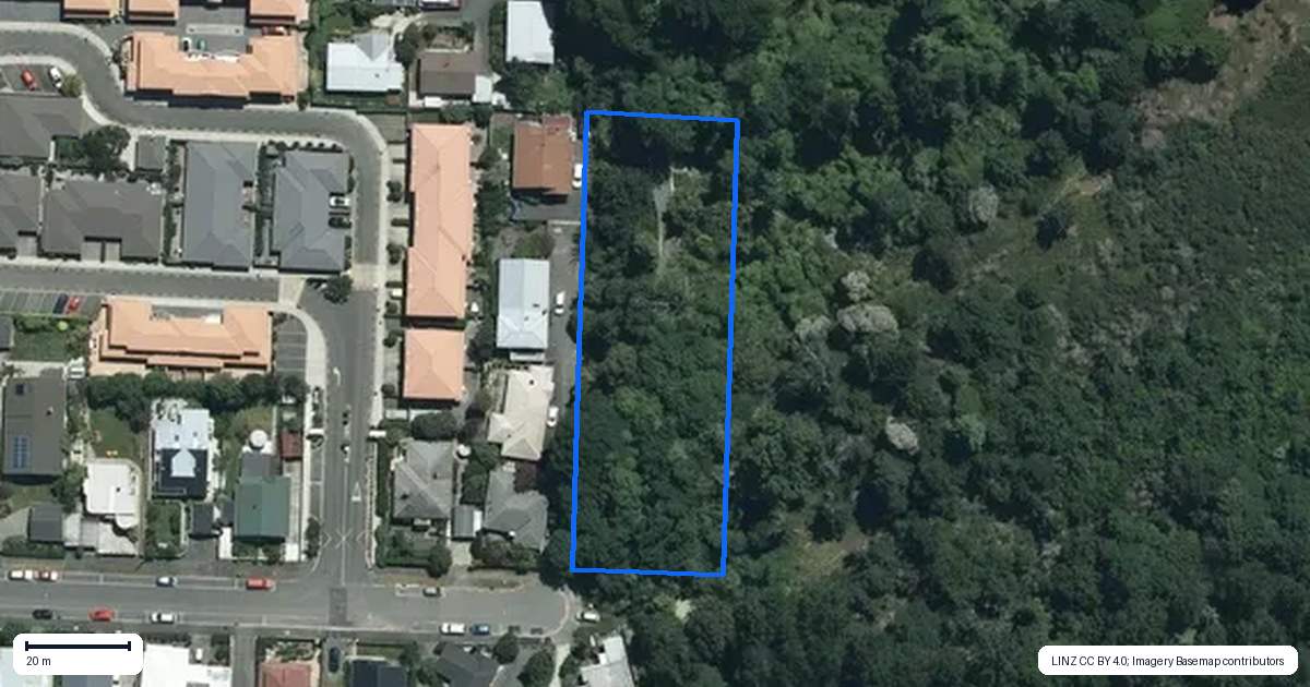 Property context map for 121 Grove Street, The Wood, Nelson