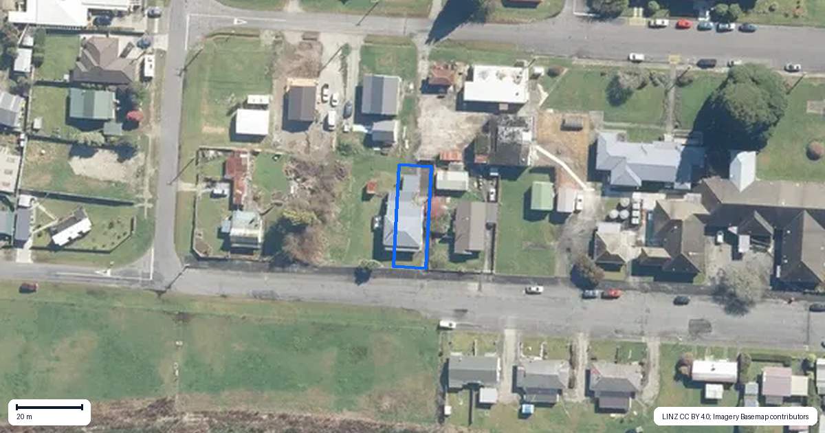 Property context map for 138 Broadway, Reefton