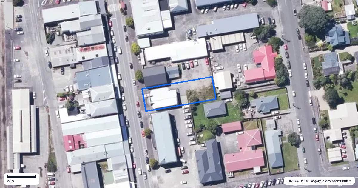 Property context map for 161 Palmerston Street, Westport