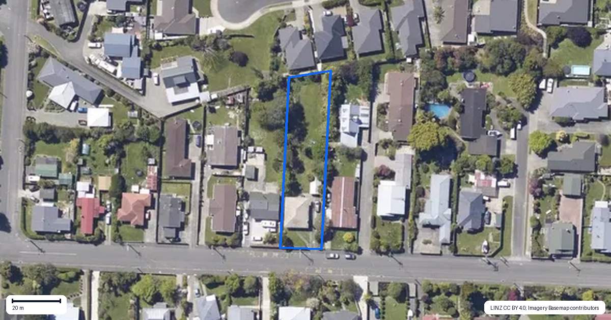 Property context map for 32 Poole Street, Motueka