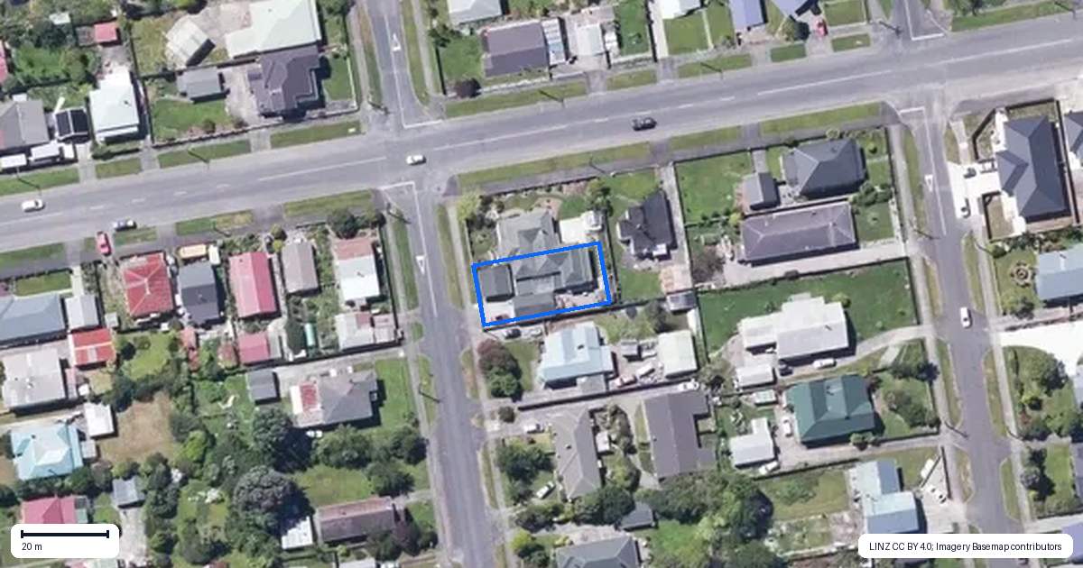 Property context map for 42 Cobden Street, Westport