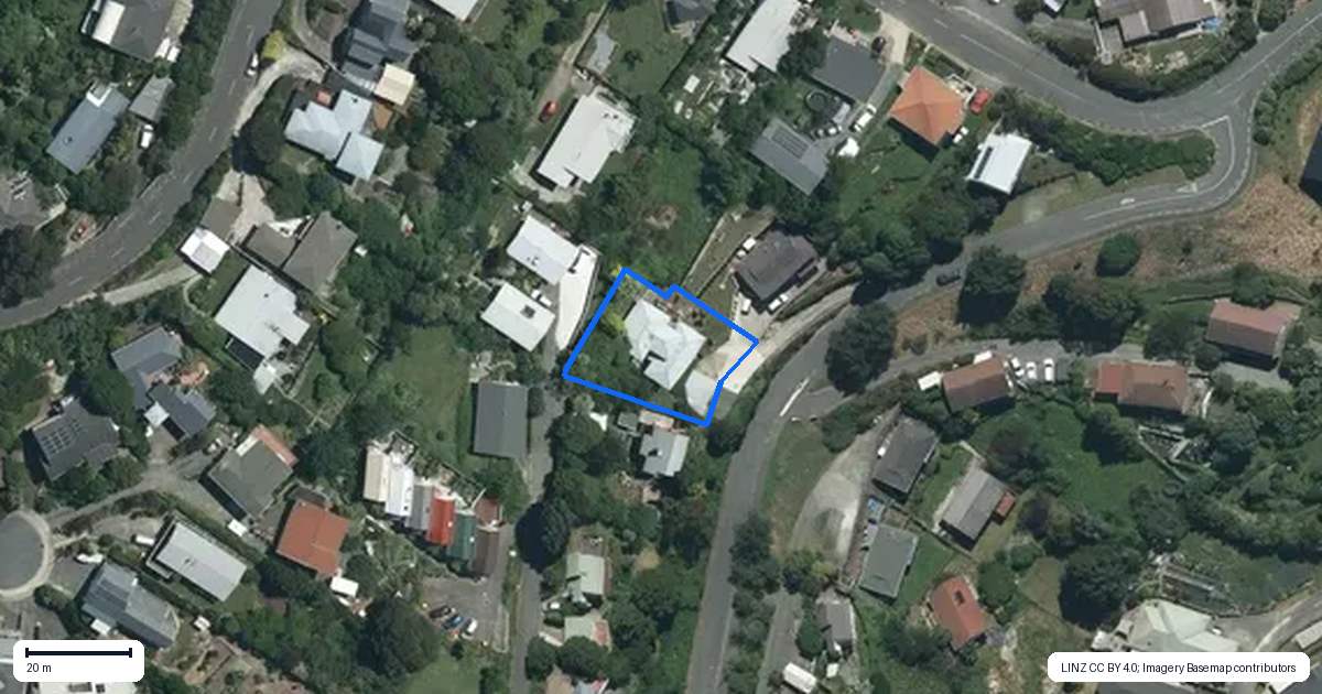 Property context map for 8 Abraham Heights, Washington Valley, Nelson