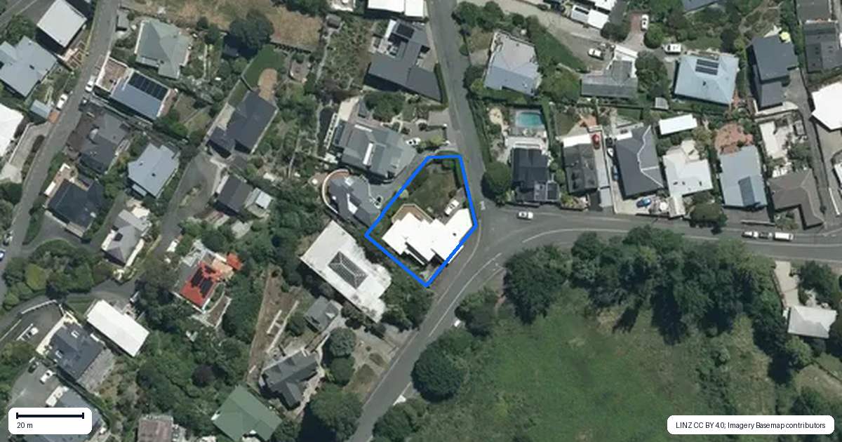Property context map for 42 Britannia Heights, Stepneyville, Nelson