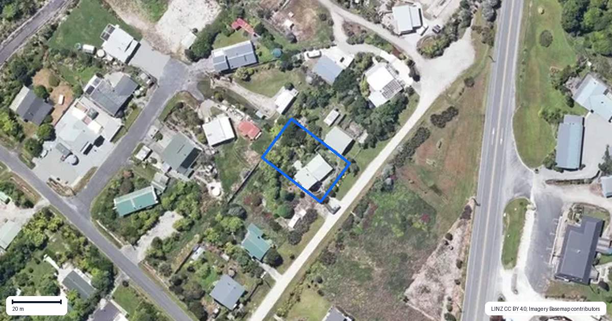 Property context map for 10 Rotten Row, Charleston, Cape Foulwind