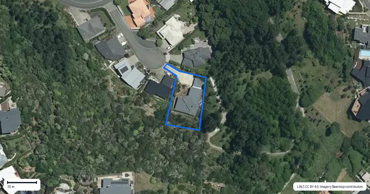 Property context map for 85 Panorama Drive, Enner Glynn, Nelson