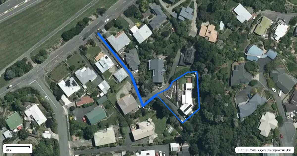Property context map for 312A Atawhai Drive, Atawhai, Nelson