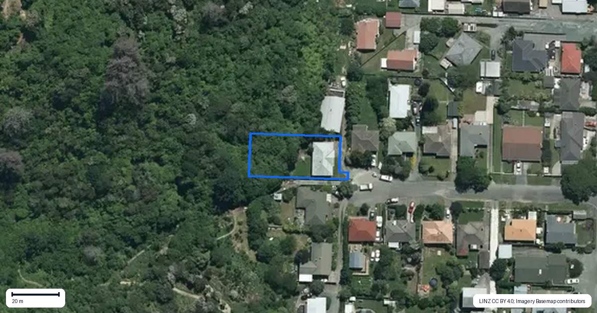 Property context map for 18 Hinau Street, The Brook, Nelson