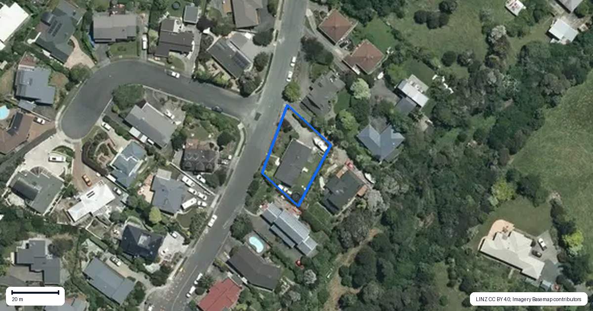 Property context map for 43 Newman Drive, Enner Glynn, Nelson