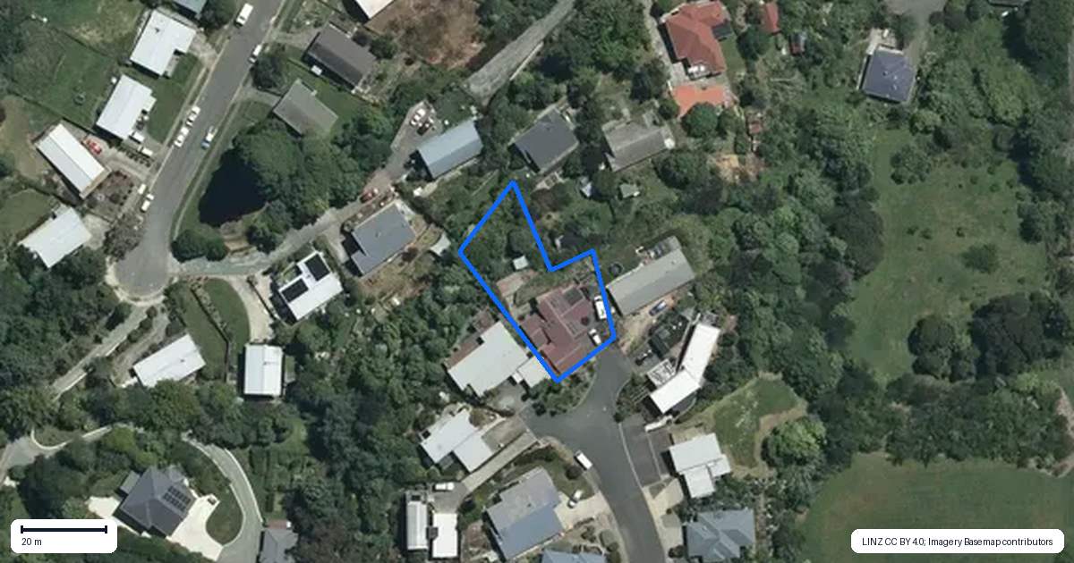 Property context map for 42 Laval Heights, Washington Valley, Nelson