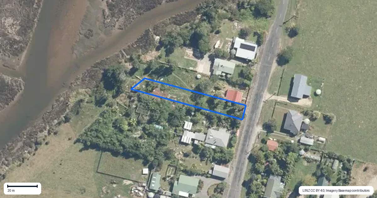 Property context map for 45 Wharf Road, Karamea