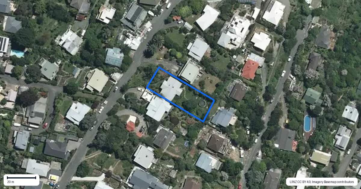 Property context map for 18 Mount Pleasant Avenue, Beachville, Nelson