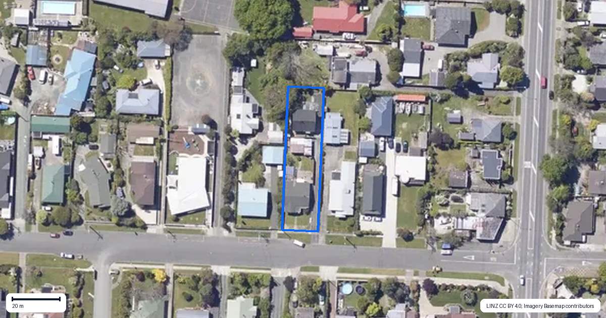 Property context map for 8B Courtney Street, Motueka