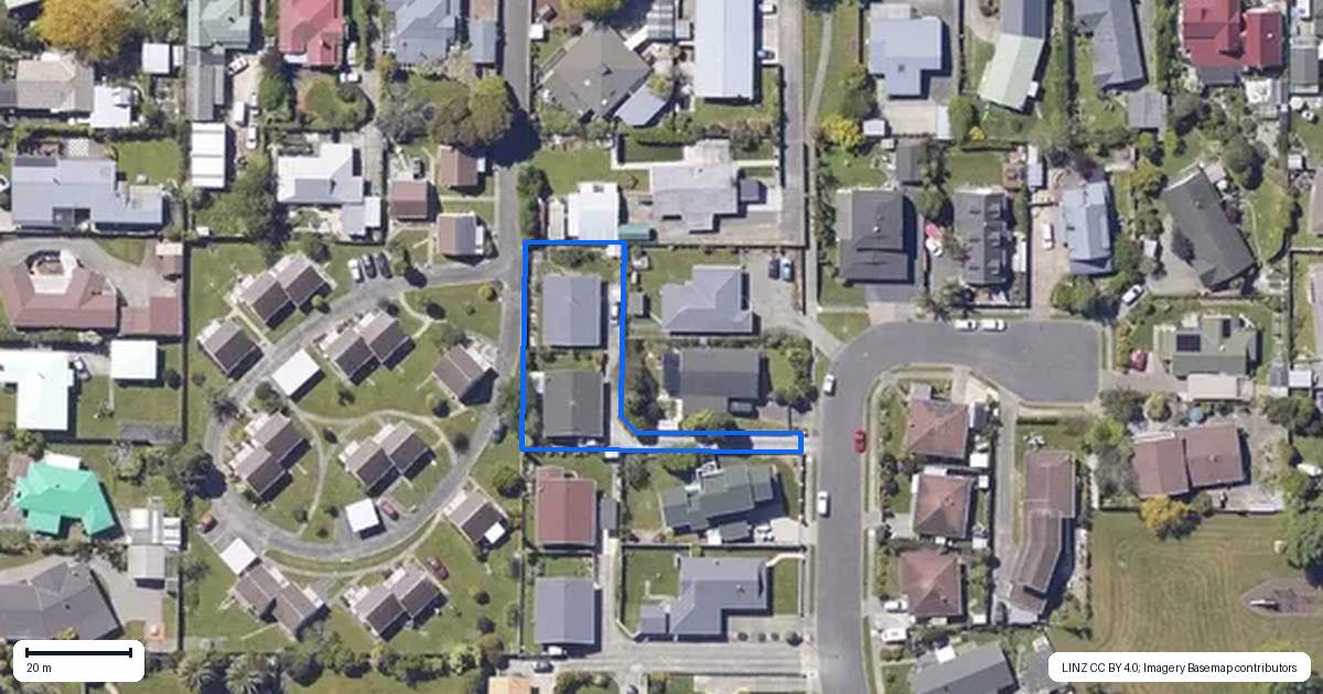 Property context map for 28B Goodman Drive, Motueka