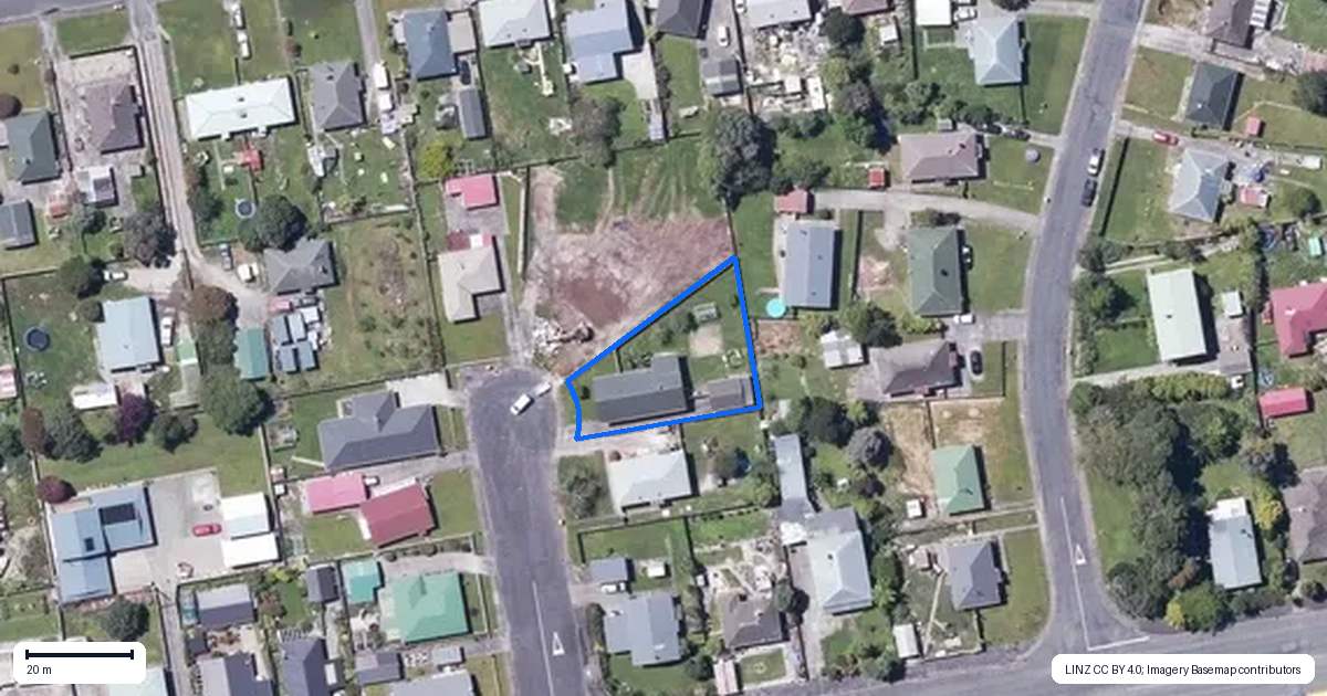 Property context map for 15 Haselden Street, Westport