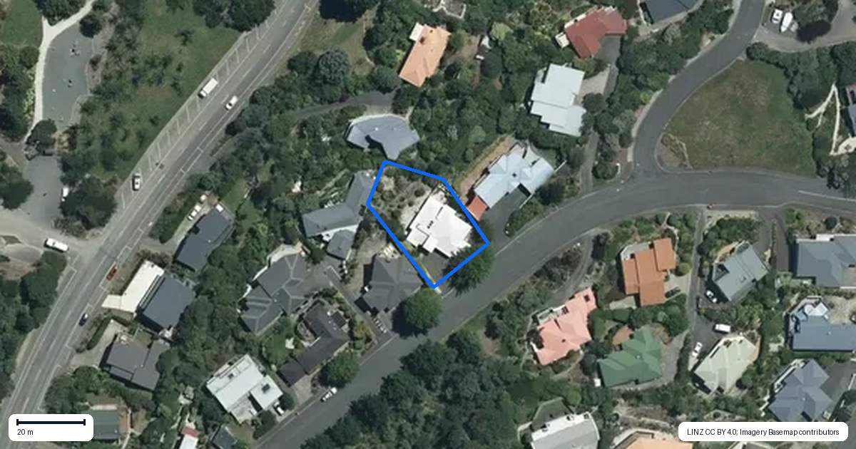 Property context map for 17 Walters Bluff, Atawhai, Nelson