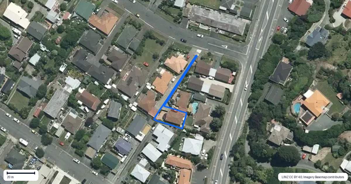 Property context map for 16C Rui Street, Tahunanui, Nelson