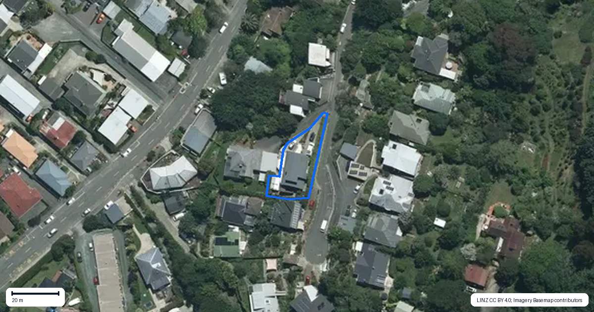 Property context map for 22 Iwa Road, The Wood, Nelson