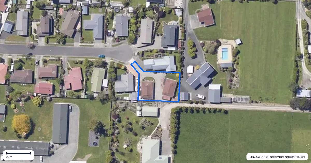 Property context map for 18A Taylor Avenue, Motueka