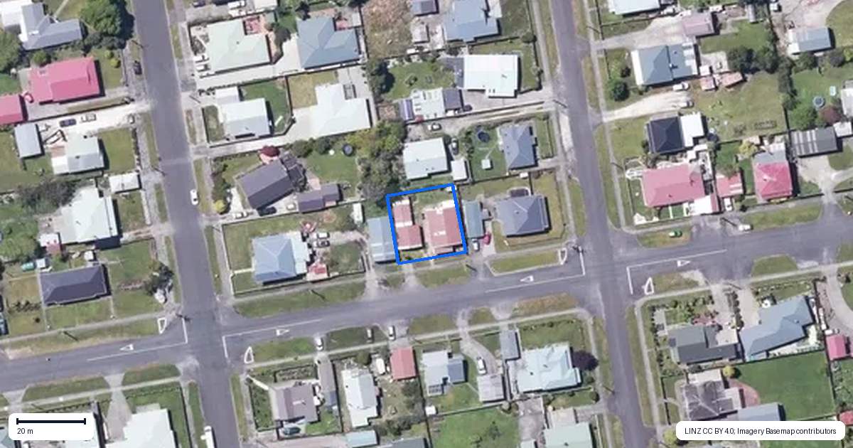 Property context map for 19 Fonblanque Street, Westport