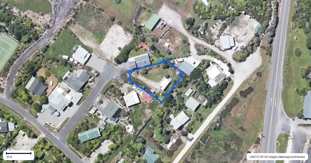 Property context map for 8 Powell Place, Charleston, Cape Foulwind