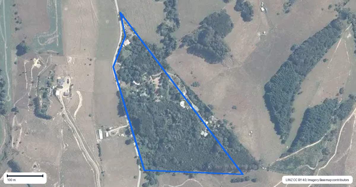 Property context map for 91 Sunday Creek Road, Thorpe, Motueka